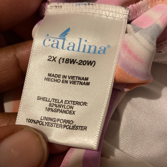 Catalina Purple Orange Pink Stripe Bikini Top Swim Wear! - Picture 4 of 5